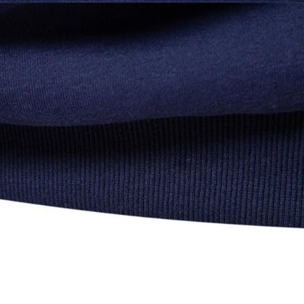 Men's Fall Long Sleeve  Neck Sweatshirt Casual Hundred Lapel Sweatshirt