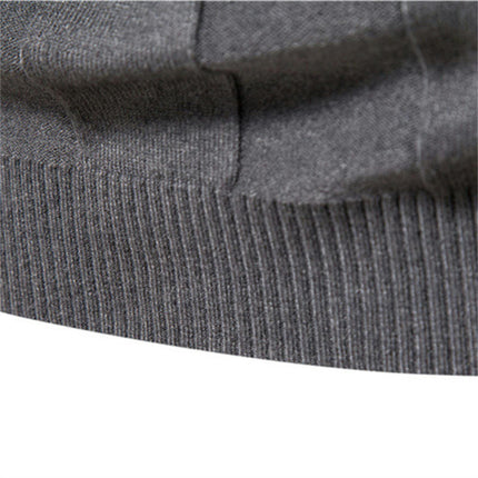 Men's Slim fit Turtleneck Sweater Casual Cable Knitted Pullover Sweaters