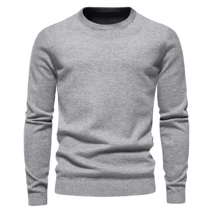 Men's Crew Neck Sweater Slim Fit Lightweight Sweatshirts Knitted Pullover for Casual Or Dressy Wear