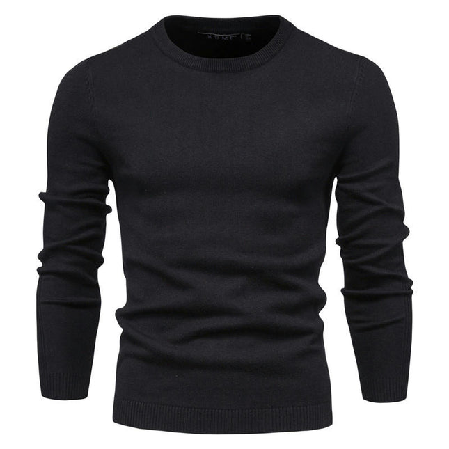 Men's Crew Neck Sweater Slim Fit Lightweight Sweatshirts Knitted Pullover for Casual Or Dressy Wear