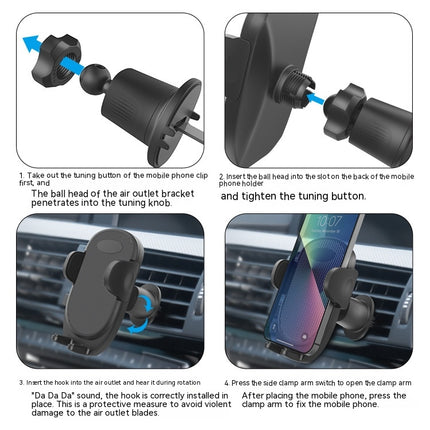 Universal Phone Holder for Car, Vent Car Phone Holder, Cell Phone Holder Mount All Phones