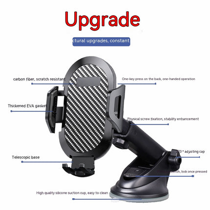 Phone Holder for Car Car Phone Mount for Windshield Dashboard Air Vent, Universal for All Cell Phone