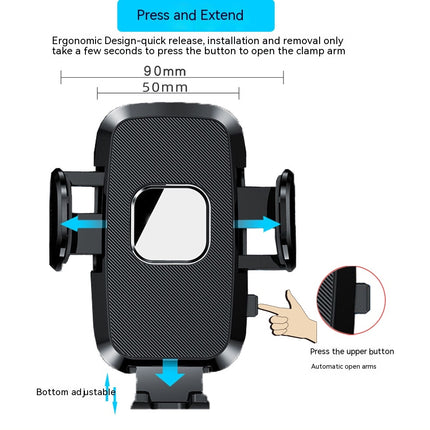 Phone Holder Car, Long Arm Universal Car Dashboard Windshield Air Vent Mount Cell Phone Holder