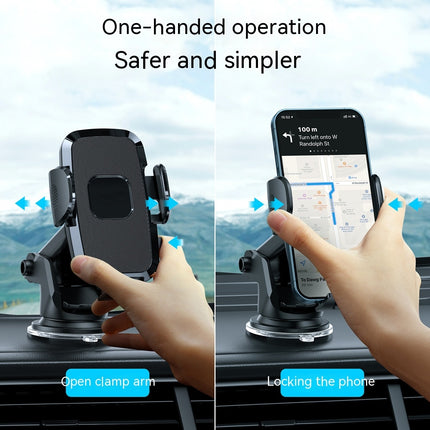 Phone Holder Car, Long Arm Universal Car Dashboard Windshield Air Vent Mount Cell Phone Holder