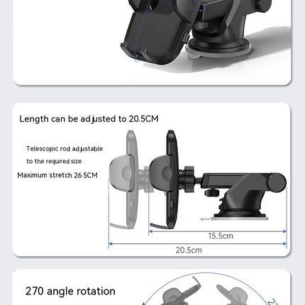 Phone Holder Car, Long Arm Universal Car Dashboard Windshield Air Vent Mount Cell Phone Holder