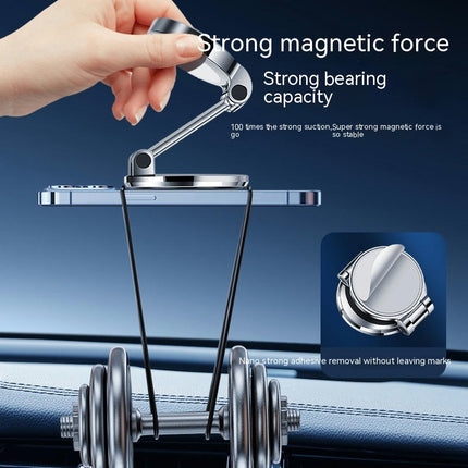 Magnetic Phone Holder for Car Alloy Folding Car Magnetic Phone Mount 360¡ã Rotation for All Phone