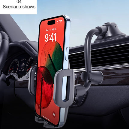 Car Phone Holder Mount,Long Arm Dashboard Windshield Phone Holder with Strong Suction