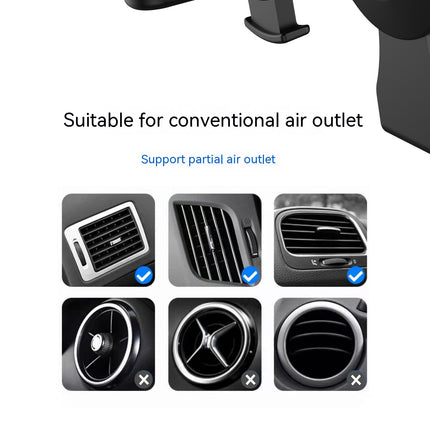 Universal Phone Holder for Car, Vent Car Phone Holder Car Mount Compatible with Smartphones