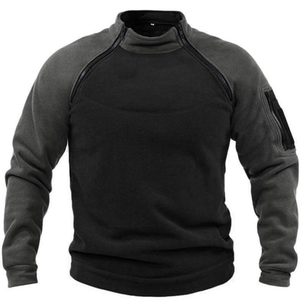 Men's Fleece Pullover 1/4 Zip Stand Collar Long Sleeve Sweatshirts