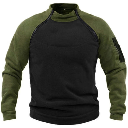 Men's Fleece Pullover 1/4 Zip Stand Collar Long Sleeve Sweatshirts