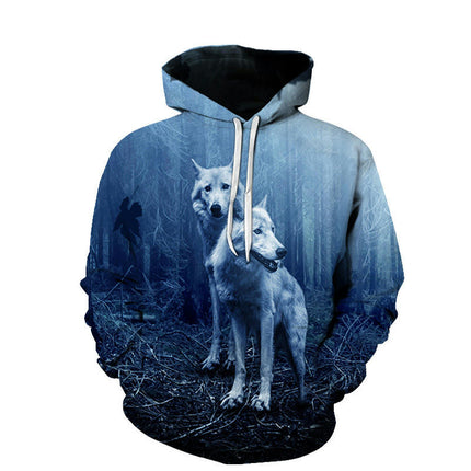 Men's Athletic 3D Animal Printed Hoodies Sweatshirts