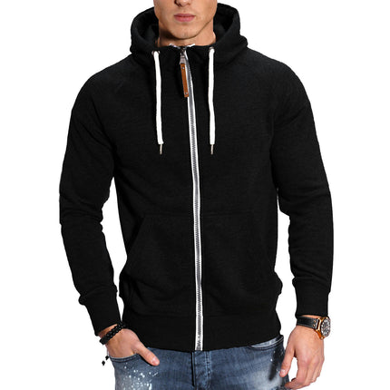 Hoodies for Men Long Sleeve Jackets Sports Full Zip Sweatshirts