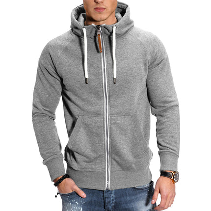 Hoodies for Men Long Sleeve Jackets Sports Full Zip Sweatshirts