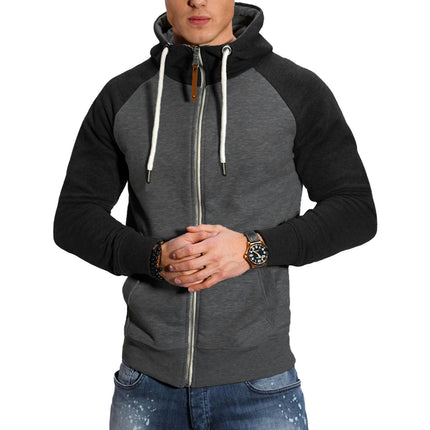 Hoodies for Men Long Sleeve Jackets Sports Full Zip Sweatshirts