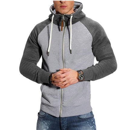 Hoodies for Men Long Sleeve Jackets Sports Full Zip Sweatshirts