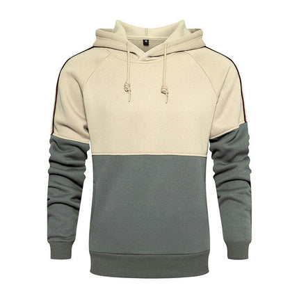 Men's Hoodies Color Block Pullover Outdoors Casual Sweatshirt