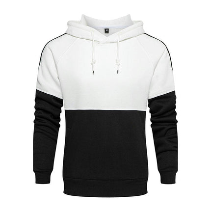 Men's Hoodies Color Block Pullover Outdoors Casual Sweatshirt