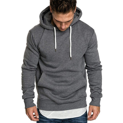 Men's Pullover Hoodie Loose Fit Ultra Soft Hooded Sweatshirt With Pockets