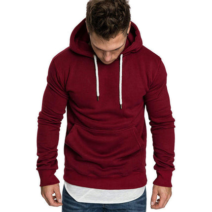 Men's Pullover Hoodie Loose Fit Ultra Soft Hooded Sweatshirt With Pockets