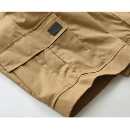 Men's Casual Cotton Loose Fit Lightweight Multi-Pockets Cargo Shorts