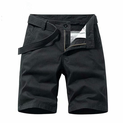 Men's Shorts Casual Cotton Cargo Summer Beach Shorts for Men(No Belt)