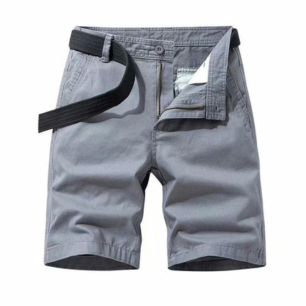 Men's Shorts Casual Cotton Cargo Summer Beach Shorts for Men(No Belt)