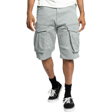 Men's Shorts Casual Cargo Drawstring Elastic Waist Summer Beach Shorts