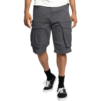 Men's Shorts Casual Cargo Drawstring Elastic Waist Summer Beach Shorts