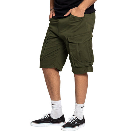 Men's Shorts Casual Cargo Drawstring Elastic Waist Summer Beach Shorts