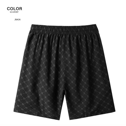 Men's Shorts Casual Fit Drawstring Summer Beach Shorts with Elastic Waist and Pockets