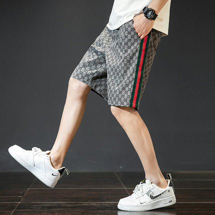 Men's Shorts Casual Fashion Drawstring Elastic Waist Summer Beach Short