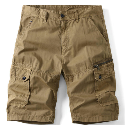 Men's Cargo Shorts Relaxed Fit Multi-Pocket Outdoor Cotton Shorts