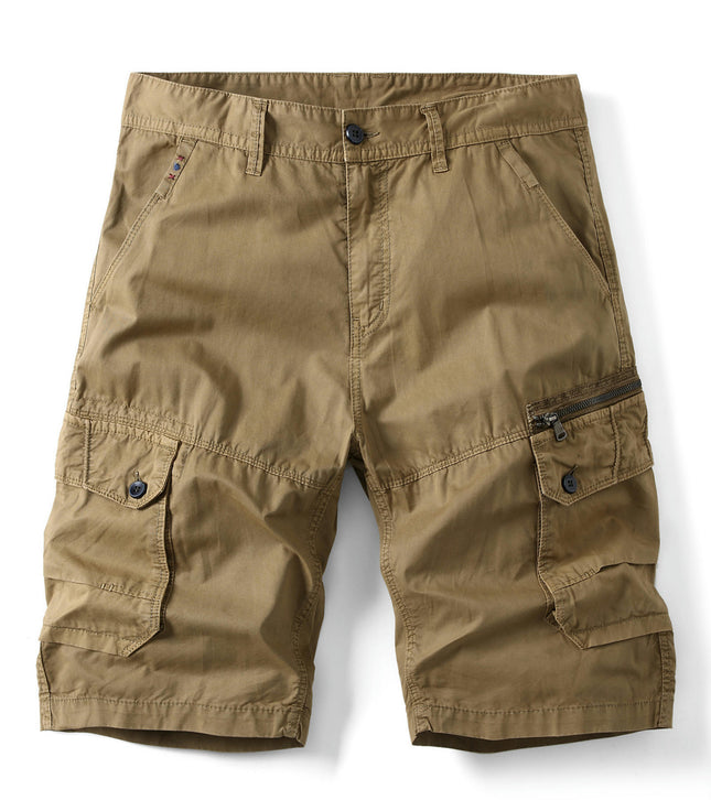 Men's Cargo Shorts Relaxed Fit Multi-Pocket Outdoor Cotton Shorts