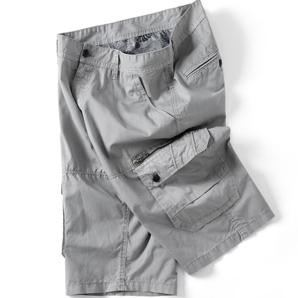 Men's Cargo Shorts Relaxed Fit Multi-Pocket Outdoor Cotton Shorts