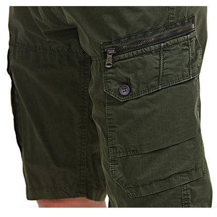 Men's Cargo Shorts Relaxed Fit Multi-Pocket Outdoor Cotton Shorts