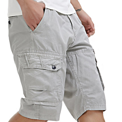 Men's Cargo Shorts Relaxed Fit Multi-Pocket Outdoor Cotton Shorts