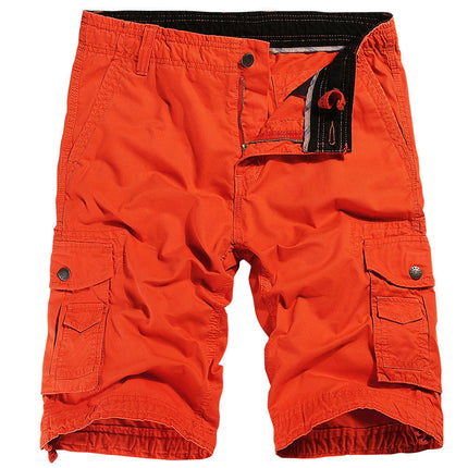 Mens Cargo Shorts Cotton Relaxed Fit Short with Multi Pockets