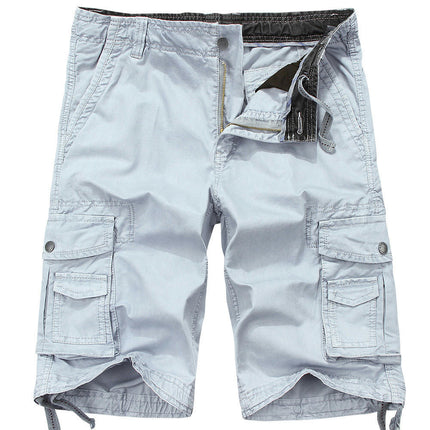 Mens Cargo Shorts Cotton Relaxed Fit Short with Multi Pockets