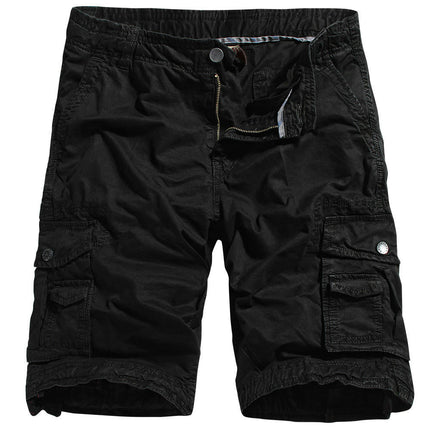 Mens Cargo Shorts Cotton Relaxed Fit Short with Multi Pockets