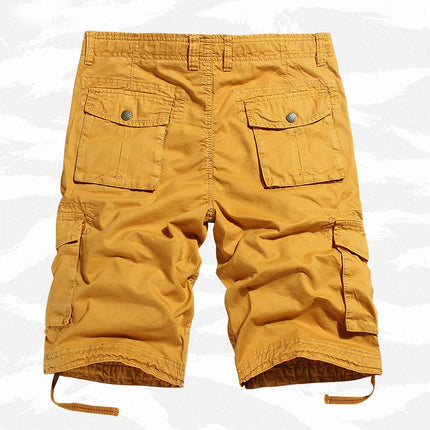 Mens Cargo Shorts Cotton Relaxed Fit Short with Multi Pockets