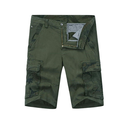 Men's Cargo Shorts Relaxed Fit Multi-Pocket Cotton Outdoor Camouflage Cargo Shorts