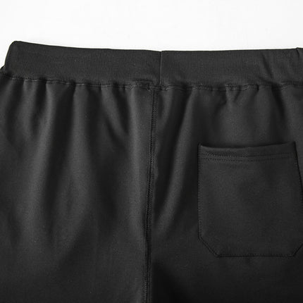 Men's Shorts Casual Drawstring Elastic Waist Beach Shorts with Pockets