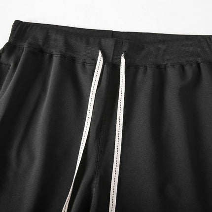 Men's Shorts Casual Drawstring Elastic Waist Beach Shorts with Pockets