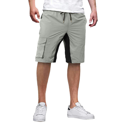 Men's Shorts Casual Classic Fit Drawstring Summer Beach Shorts with Elastic Waist and Pockets