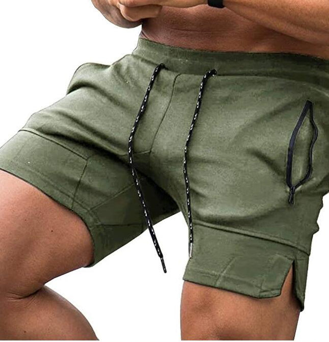 Men's Sweat Shorts Workout Gym Shorts Lounge Shorts with Zipper Pockets