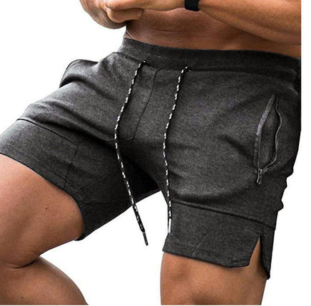 Men's Sweat Shorts Workout Gym Shorts Lounge Shorts with Zipper Pockets