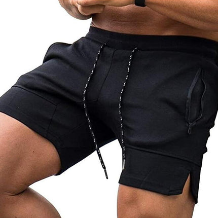 Men's Sweat Shorts Workout Gym Shorts Lounge Shorts with Zipper Pockets