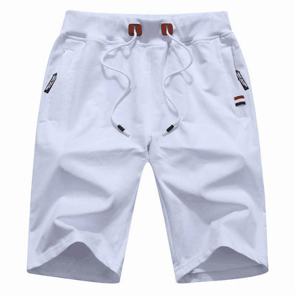 Men's Shorts Casual Classic Fit Cotton Summer Shorts with Elastic Waist, with Pockets