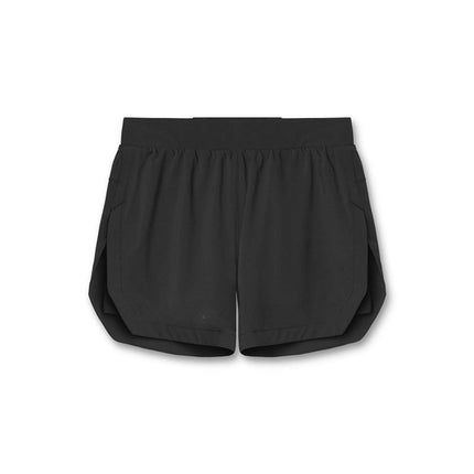 Men's 2 in 1 Running Shorts with Pockets Breathable Quick Dry Active Gym Workout Shorts