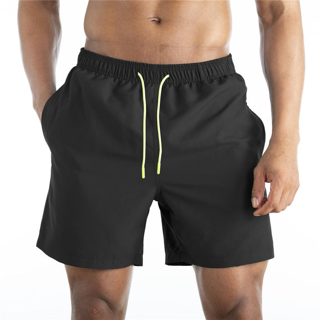 Men's Swim Trunks Quick Dry Beach Shorts with Pockets and Mesh Lining